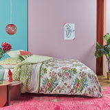 Oilily Line Flower Cotton Sateen Quilt Cover Set King V442-HIN-QUILTCS-LINEFLOWER-MULTI-KI