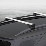 Universal Car Roof Racks Pod Cross Bars Aluminium Adjustable 123cm Sliver CAR-RFBAR-7886-135-SI