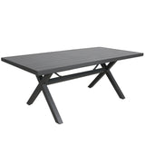 Percy 200cm Outdoor Trestle Dining Table Aluminium Frame Grey V315-VOUT-ISLA-01