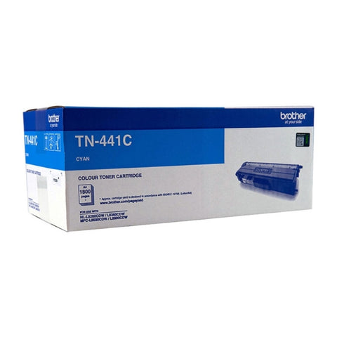 Brother TN-441C Colour Laser Toner - Cyan Standard Cartridge - HL-L8260CDN/8360CDW V177-D-BN441C