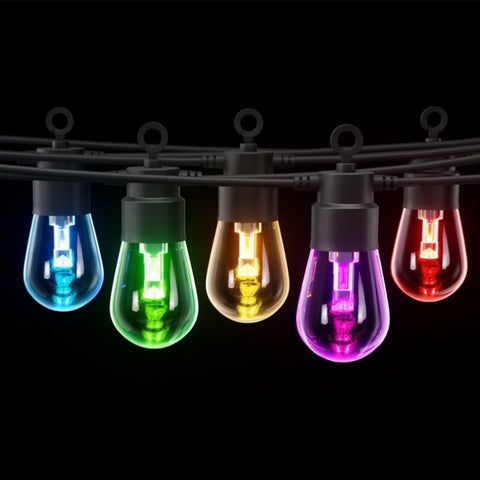 Gardeon RGB Smart Festoon Lights Outdoor LED String Lights Waterproof WiFi APP LIGHT-RGB-S14-10-MC