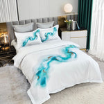 Ocean Marble Quilt Cover Set - King Size V493-SM-K-10