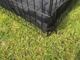 YES4PETS 24' Dog Rabbit Playpen Exercise Puppy Enclosure Fence With Canvas Floor V278-PL24-8-W-CANVAS-FLOOR