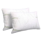 Giselle Bedding Memory Foam Pillow Bamboo Twin Pack BAM-SHED-PILLOWX2