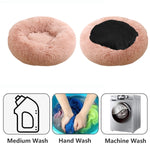 Pet Dog Bedding Warm Plush Round Comfortable Nest Comfy Sleep kennel Pink XL 100 V360-PTDB0000-PK-XL