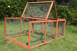 YES4PETS Large Chicken Coop Run Guinea Pig Cage Villa Extension Rabbit Hutch House Pen V278-RUNFOR32