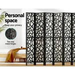 Artiss 8 Panel Room Divider Screen 325x170cm Clover Black RD-4016-8P-BK