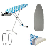Blue Reversible Premium Large Ironing Board Cover with Underlay 40 x 125 cm V442-ABR-MISC-IRONINGCOVERREVERSIBLE-BLUE-SH