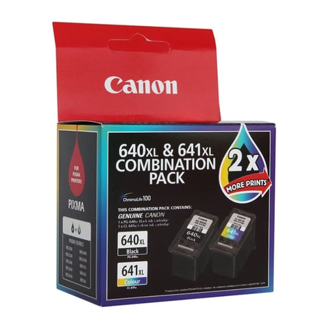 CANON PG640 CL641 XL Twin Pack Genuine Inkjet Cartridges V177-D-C640641XLT