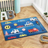 Artiss Floor Rugs 120x160cm Washable Area Mat Large Carpet Soft Short Pile Kids FLR-KID01-120X160-BU