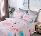 Flamingo Kids Quilt Cover Set - King Single Size V493-SM-KS-05