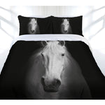 Just Home Midnight Horse Quilt Cover Set Queen V442-LDE-QUILTCS-MIDNIGHTHORSE-BLACK-QS