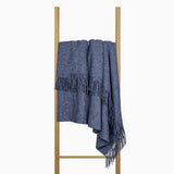 Oxford Throw - Merino Wool Blend - Navy V164-OX4