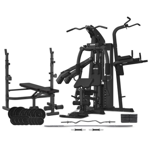 CORTEX GS7 Multi Station Home Gym with 98kg Stack + MF4000 Bench Press + 90kg EnduraShell V420-CSST-GS7-C