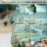 PIP Studio Pip Paradise Green Quilt Cover Set Queen V442-HIN-QUILTCS-PIPPARADISE-GREEN-QS