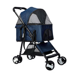 PaWz Large Pet Stroller Dog Cat Carrier Blue ST1004-BL