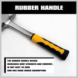 2LB+3LB Steel Hammer Double Octagonal Heavy Duty Solid Forged Rubber Grip Handle V465-97311-2PC