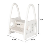 Levede Toddler Step Stool Ladder Tower KD1079-WHGY