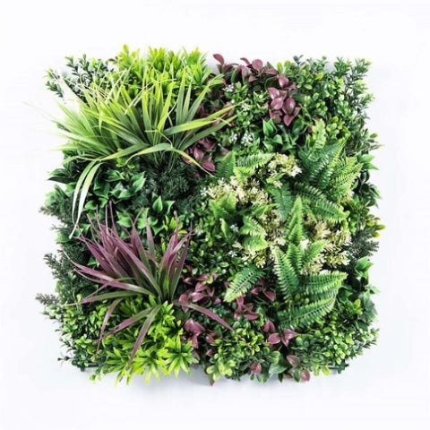 YES4HOMES 4 Artificial Plant Wall Grass Panels Vertical Garden Foliage Tile Fence 50X50 CM V278-4-X-CCGK002-B-THALLO