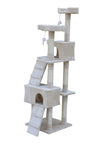 YES4PETS 170cm Cat Scratching Post Tree Post House Tower with Ladder Furniture Beige V278-CT170-BEIGE