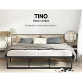 Artiss Bed Frame King Size Metal Frame TINO MBED-C-TINO-K-BK