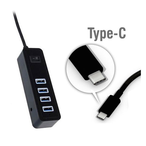 Type C USB3.1 HUB for Apple PC with switch V28-USBINTHUB4PSWU31C