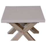 Stony 60cm Square Lamp Table with Concrete Top - White V315-V-CHAR-007