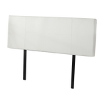 PU Leather Double Bed Headboard Bedhead - White V63-768115