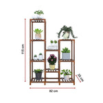 Indoor Outdoor Garden Plant Stand Planter Flower Pot Shelf Wooden Shelving - 9 Shelves V63-836001