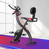 Everfit Folding Exercise Bike Magnetic X-Bike Indoor Cycling Resistance Rope EB-F-XB-02-BK