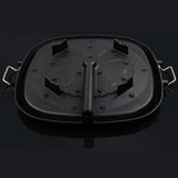 SOGA 2X Portable Korean BBQ Butane Gas Stove Stone Grill Plate Non Stick Coated Square STONEBBQPLATESQUAREX2