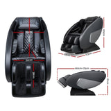 Livemor Massage Chair Electric Recliner Massager Black Ellmue MASCHR-HOR-BK