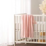 Little Gem Lyla Blush Cotton Baby Blanket 75 x 100 cm V442-HIN-BLANKET-LYLABABY-BLUSH-CT