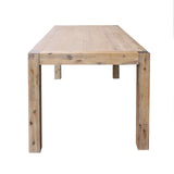 Dining Table 210cm Large Size with Solid Acacia Wooden Base in Oak Colour V43-DT-NOW-OK-L