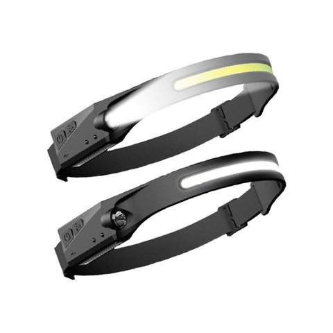 KILIROO 2PCS LED Rechargeable Headlamp with Motion Sensor KR-HL-100-YE V227-5227715018260