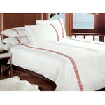 Metropolitan Haze Red Quilt Cover Set King V442-AVT-QUILTCS-HAZE-RED-KI