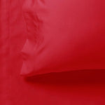 1000TC Ultra Soft Super King Size Bed Red Flat & Fitted Sheet Set V493-ASKS-04