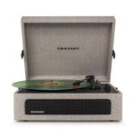 Crosley Voyager Bluetooth Portable Turntable + Crosley SOHO Stand Bundle - Grey V398-CRIW8017BSOS-GY4