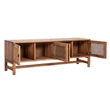 Jasmine ETU Entertainment TV Unit 160cm 4 Door Mindi Wood Rattan - Brown V315-VOUT-BELT-02