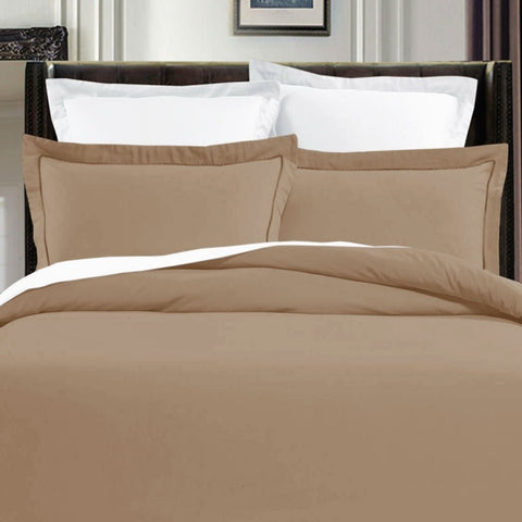 Grand Aterlier Pima Cotton Khaki Quilt Cover Set King V442-HIN-QUILTCS-400TCPIMACOTTON-KHAKI-KI