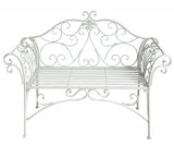 Katerina Bench Ant. White V231-MIB-74