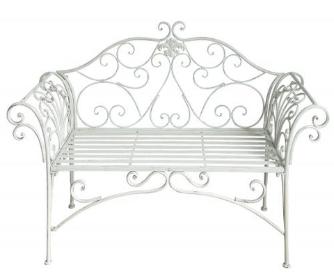 Katerina Bench Ant. White V231-MIB-74