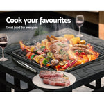 Grillz Fire Pit BBQ Grill 2-In-1 Table FPIT-BBQ-2IN1-STONE