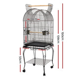 i.Pet Bird Cage 150cm Large Aviary PET-BIRDCAGE-A100-BK