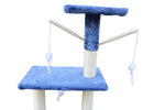 YES4PETS 138cm Cat Scratching Post Tree Post House Tower with Ladder-Blue V278-CT138-BLUE