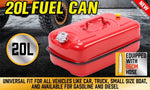 20L Fuel Can Jerry Can Petrol Diesel Spare Container Portable Fuel Tank V465-97906-AU