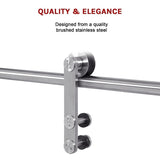 Sliding Barn Door Hardware Stainless Steel V63-827481