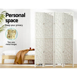 Artiss 4 Panel Room Divider Screen 162x170cm Clover White RD-4016-4P-WH