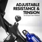 Powertrain Home Gym Flywheel Exercise Spin Bike - Blue BKE-XJJ-91-BU