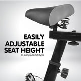 Powertrain Home Gym Flywheel Exercise Spin Bike - Blue BKE-XJJ-91-BU